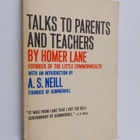 Homer Lane : Talks to parents and teachers - pikkukuva 1