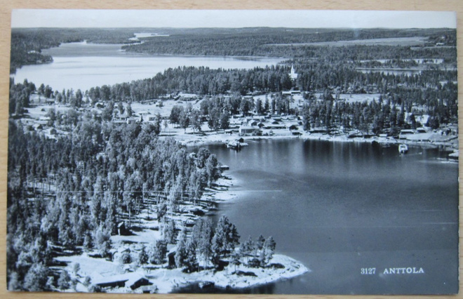 VANHA Postikortti Anttola Karhumäki 1950-luku