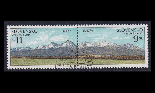 Slovakia 337-8p o Europa luonnonpuistot (1999)