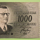 TÄHTI, 1000 mk 1955 ** Kunto 9. (KD3) - pikkukuva 1