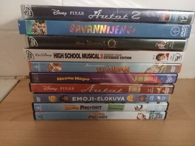 Lasten DVD elokuvat 10kpl