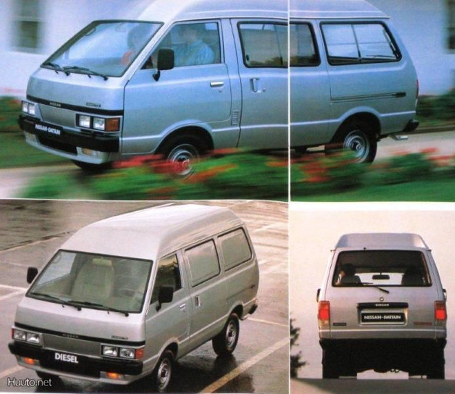1984 Nissan Vanette paku esite - KUIN UUSI - suomalainen
