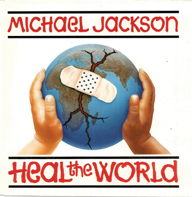 MICHAEL JACKSON: Heal The World / She Drives Me Wi 7" kannet