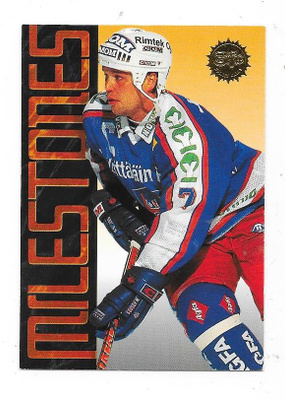 1995-96 SISU Milestones #180 Timo Jutila , Tappara