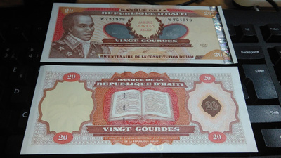 Haiti 20 Gourdes 2001 P271 UNC