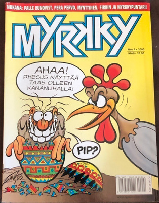 Myrkky-lehti 4/2000 + lehden 5/97 tarrat 2kpl