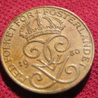 1 öre 1950. Ruotsi-Sweden - pikkukuva 1