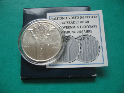 Suomi 10e hopea juhlaraha Valtioneuvosto - 2009