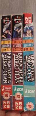 Nura Rise of the Yokai Clan anime DVD kaudet /seasons