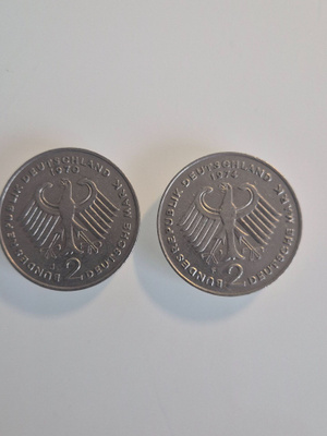 Saksa 2 markkaa 1970 ja 1974      (14515)