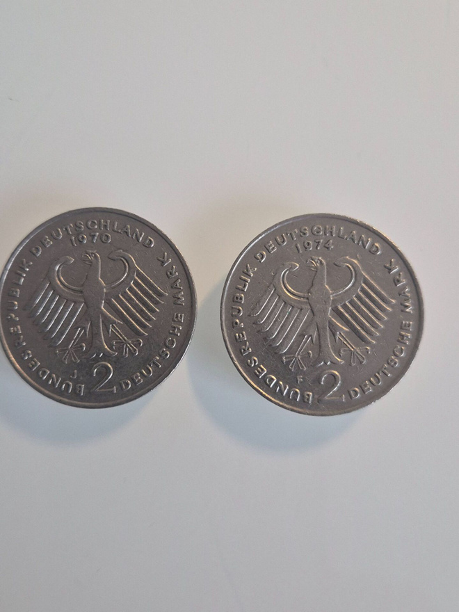 Saksa 2 markkaa 1970 ja 1974      (14515)