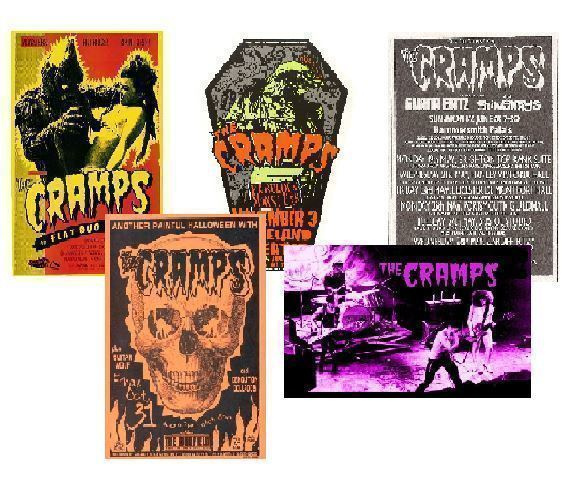 THE CRAMPS juliste setti 5kpl 21cm x 30cm #1