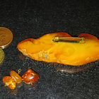 Vintage Antique Baltic egg yolk amber meripihka solki - pikkukuva 3