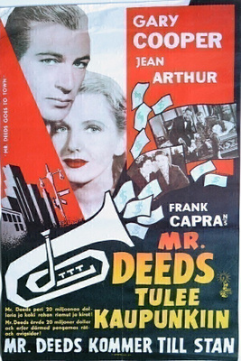 Elokuvajuliste: Mr. Deeds tulee kaupunkiin (Gary Cooper)