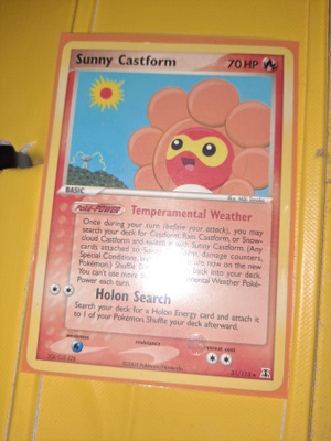 Sunny Castform 31/113 EX Delta Species Rare card