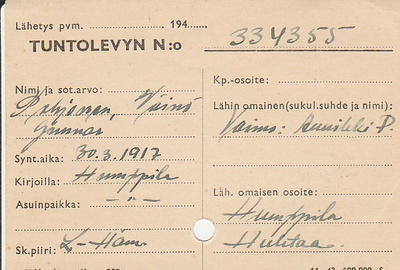 TUNTOLEVY NO TODISTE HUMPPILASTA