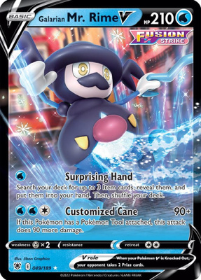 Galarian Mr. Rime V 049/189 - Astral Radiance - NM/M