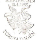 ÅL 1989 Kämmekkäkasveja 1,50 mk EP  Lape 033 alareuna LOISTO - pikkukuva 2