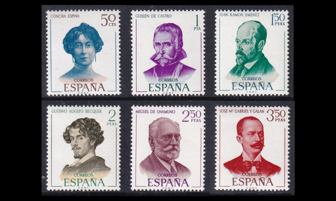 Espanja 1882-7 ** Kirjailijoita (1970)