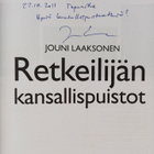 Jouni Laaksonen : Retkeilijän kansallispuistot (signeerat... - pikkukuva 3