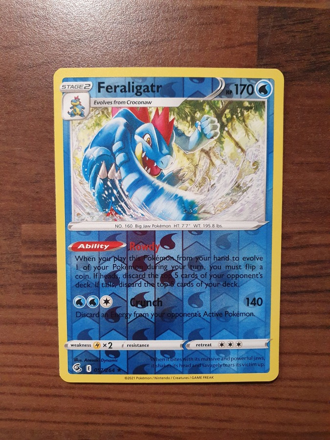 Pokemon Feraligatr 057/264 Reverse Holo Rare