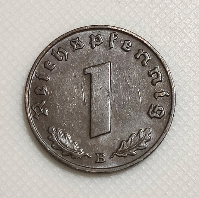 Saksa 1 Pfennig 1939B