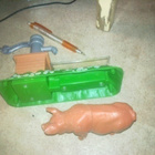 Mattel 1999 Juottokaukalo 17 cm, 1 kpl ja isot siat 2kpl - pikkukuva 2
