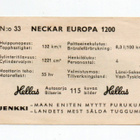 Purkkakuva Hellas Autosarja n:o 33 NECKAR EUROPA 1200 - pikkukuva 2