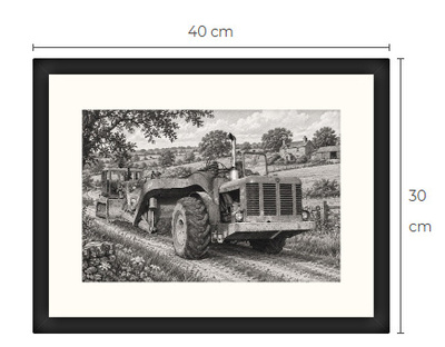 Uusi Allis-Chalmers art print kehystetty 30 cm x 40 cm