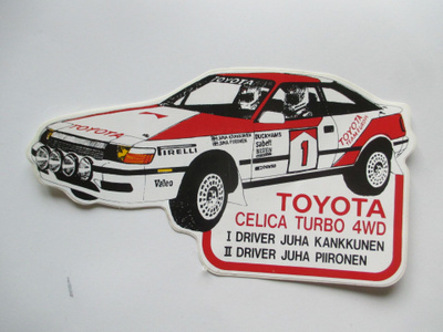 Toyota ralli tarra