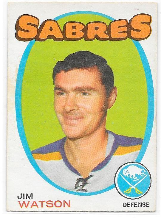 1971-72 OPC #165 Jim Watson Buffalo Sabres