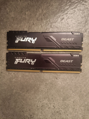 Kingston fury beast 3200MHz ddr4 2X8gb
