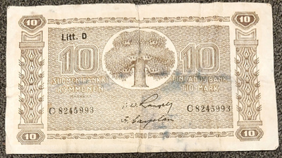 10 markkaa 1939