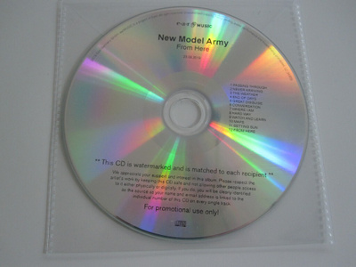 New Model Army: From Here Promo CD