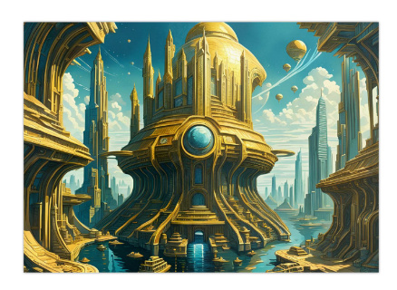 100 kpl uusia Sci-Fi taide julisteita koko A4
