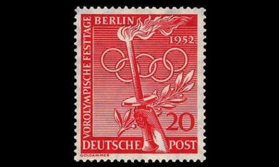 Berlin 90 ** Esiolympialaiset 20 Pf (1952)