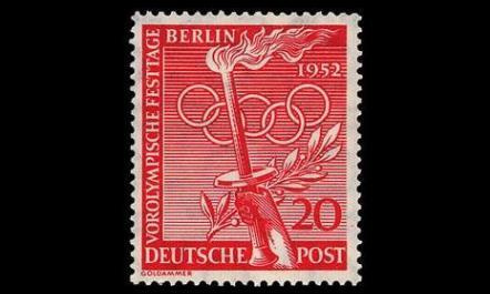 Berlin 90 ** Esiolympialaiset 20 Pf (1952)