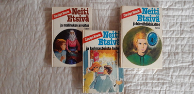Carolyn Keene 3 kirjaa, Neiti Etsivä ja Hämähäkkisafiiri ym.