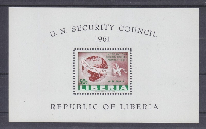 Liberia 1961 YK:n turvaneuvosto blokki postituoreena