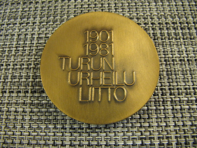 Turun Urheiluliitto 80 V mitali 1981/Heino 1981.