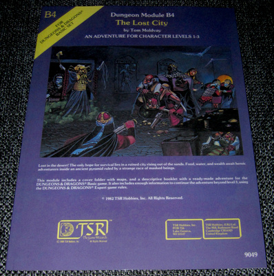 Dungeons & Dragons B4 The Lost City