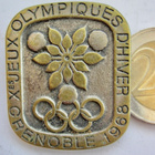 VANHA Virallinen Merkki biS Olympia 1968 Grenoble RanskaUPEA - pikkukuva 1