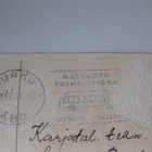 Vanha ruusupostikortti, postileima Turku v. 1951 - pikkukuva 2