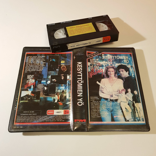 Kesyttömien yö VHS PM Entertainment