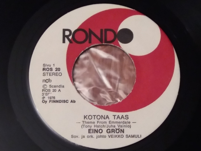 7" EINO GRÖN - kotona taas - single 1976 virhepainos EX