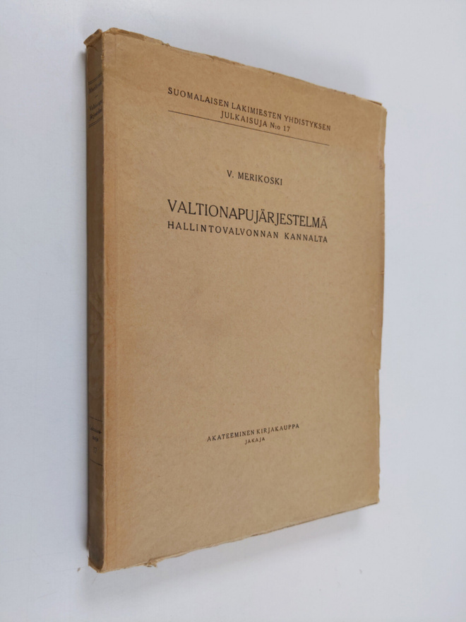V. Merikoski : Valtionapujärjestelmä hallintovalvonnan ka...