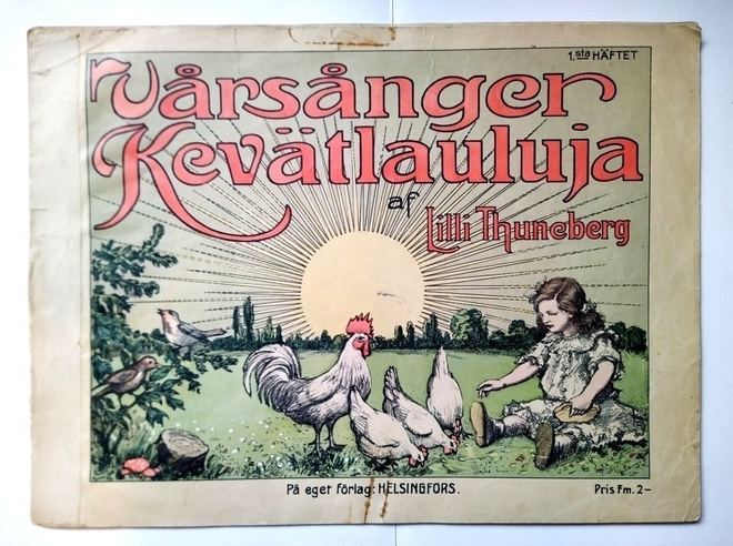 Vårsånger Kevätlauluja af Lilli Thuneberg 1.sta häftet