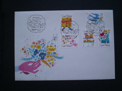 Vuoden 2016 FDC Onnitellen V118 - LaPe 2408-2412