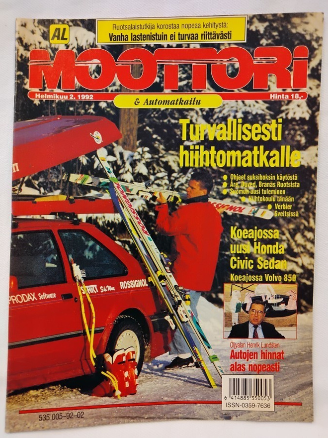 Moottori & automatkailu N:o 2 helmikuu 1992