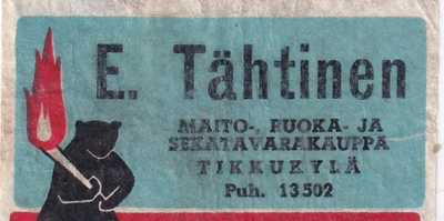 Tikkukylä. E. Tähtinen   b577